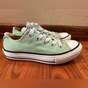 Converse All Star Mint Green Chuck Taylor Low Top Sneakers